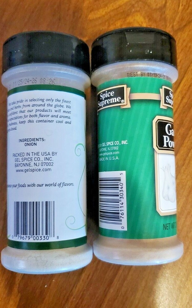 6 PACK ONION & GARLIC POWDER 2.5 OZ EACH