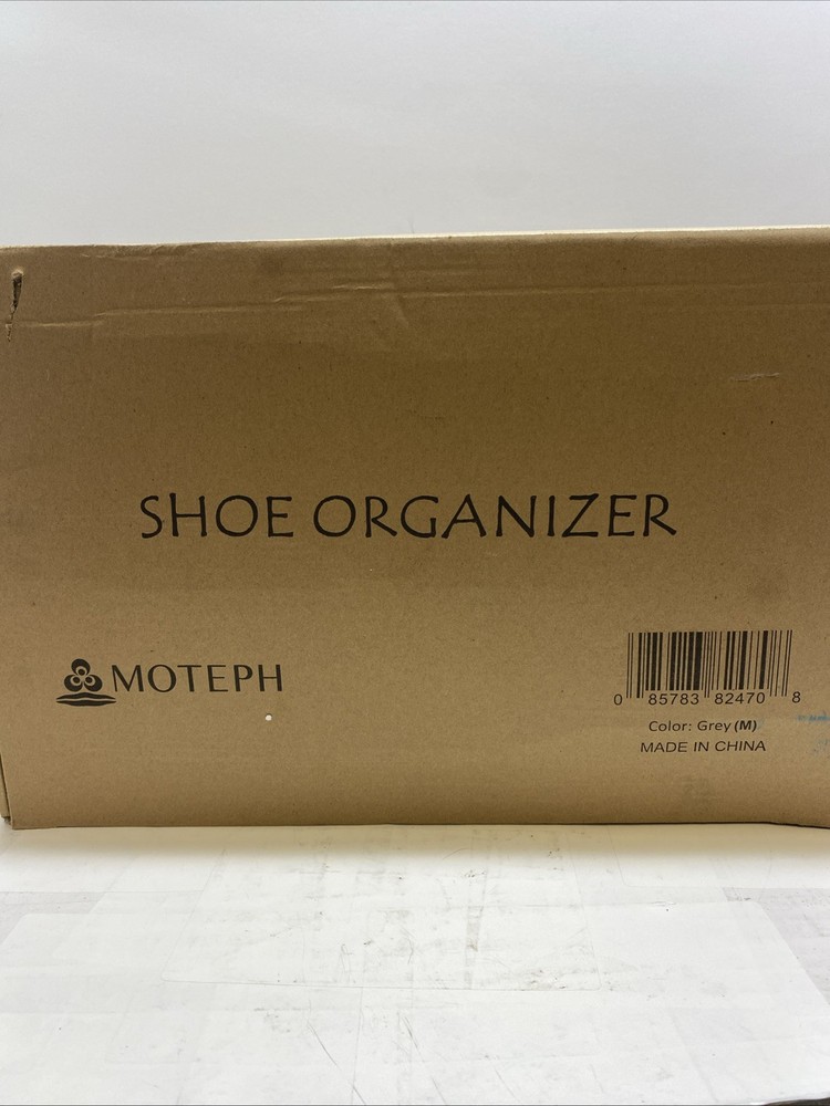 Moteph Shoe Organizer Closet Storage Solution Grey (M)