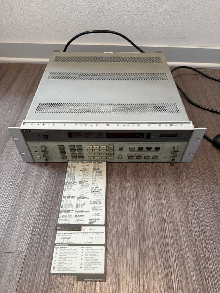 HP 8903B Audio Analyzer - Powers On but Untested