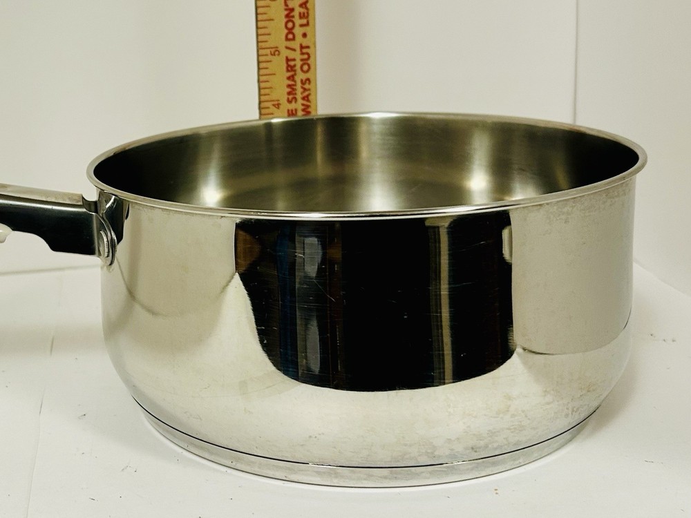 Basic Essentials Stainless Steel Professional 8” Saucepan