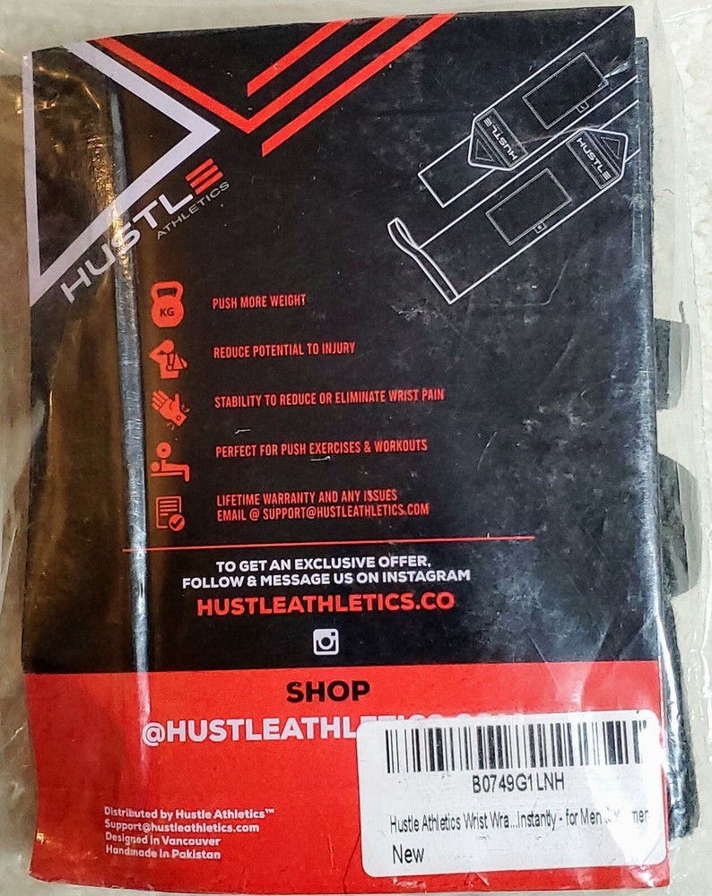 WRIST WRAPS ☆ Hustle Athletics ☆ PROFESSIONAL WEIGHTLIFTING SUPPORT ☆ 12''