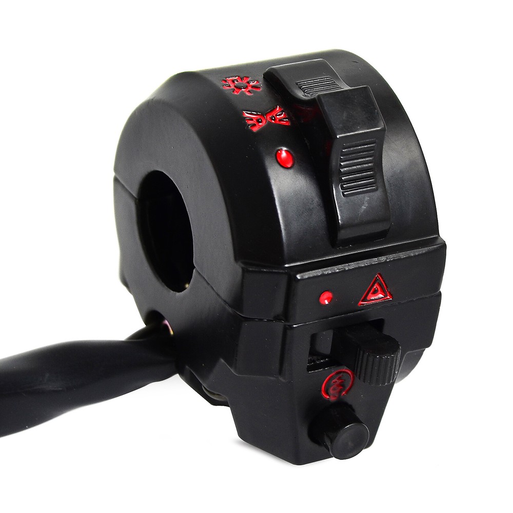 Motorcycle 7/8" Right Side Handlebar Horn Turn Signal Headlight Switch