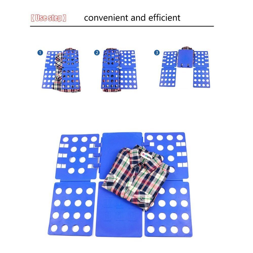 V1 Shirt Folding Board t Shirts Clothes Folder Durable Plastic Laundry folder...