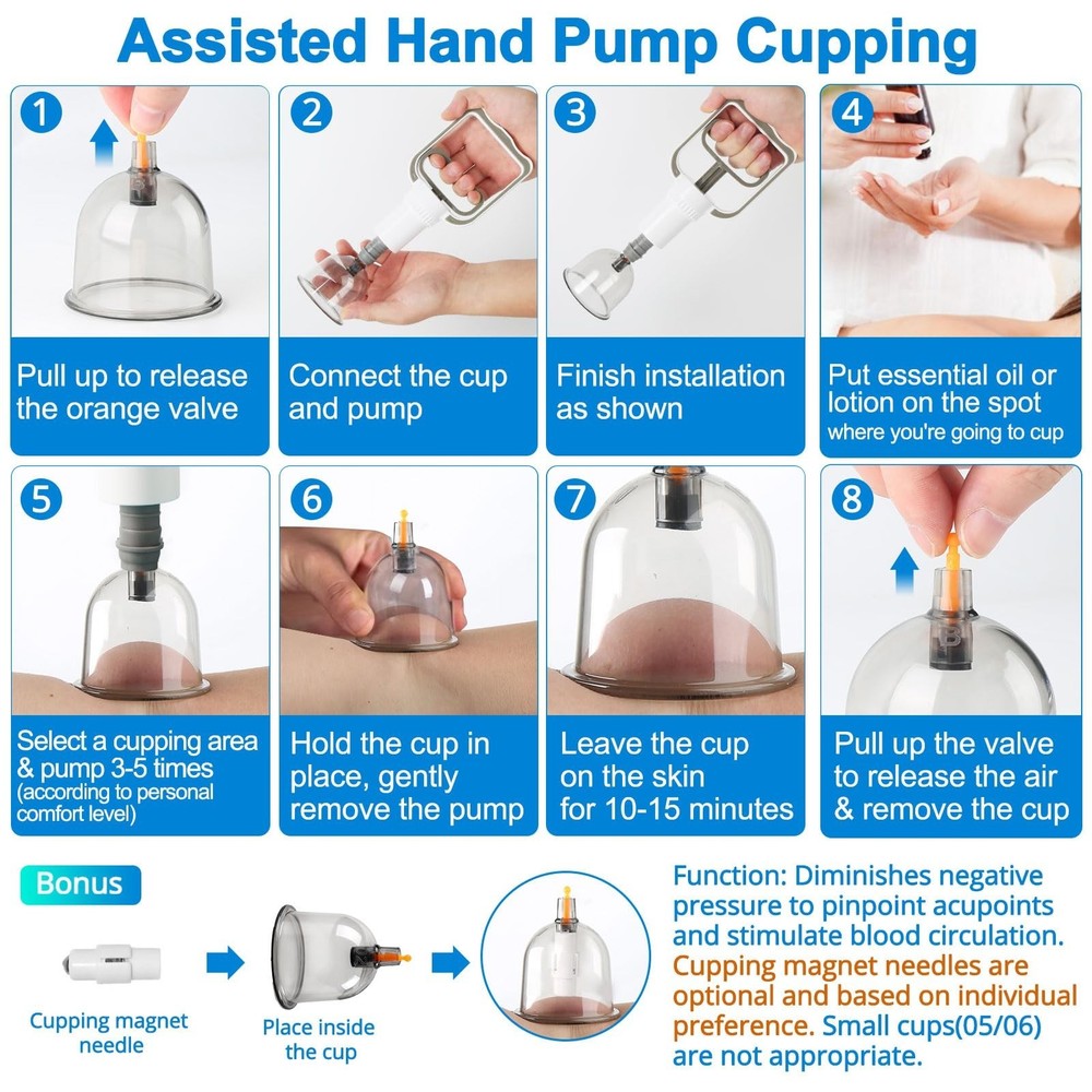 Cupping Kit, Cupping Therapy Sets Massage Back, Pain Relief, Physical Therapy...