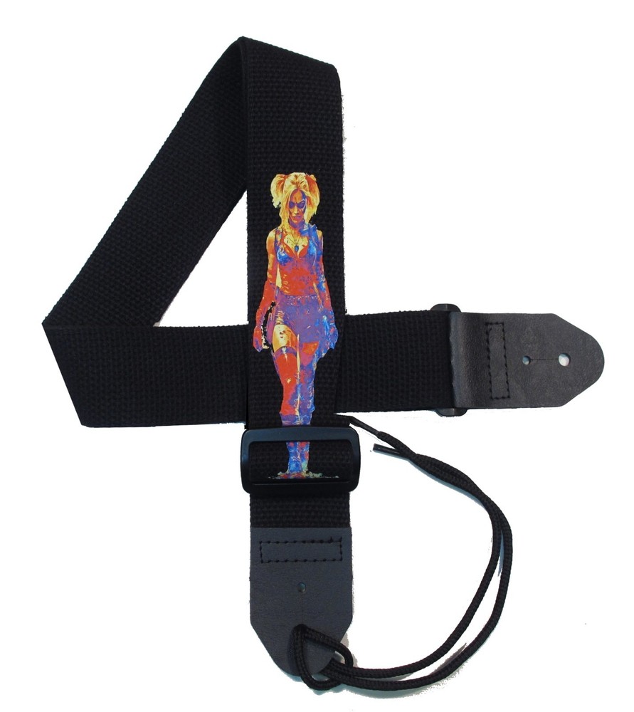 2" Cotton Guitar strap with Harley Design