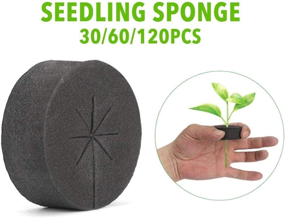48mm Plant Cloning Collars - Durable Sponge Inserts for 2 Inch Net Cups, 30pcs