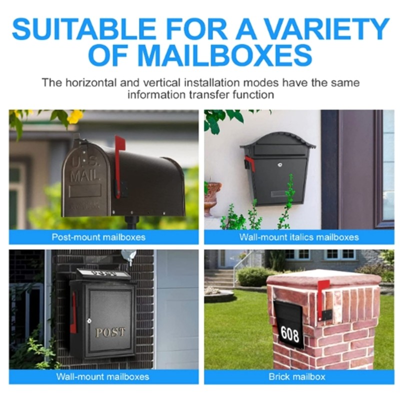 Weatherproof Mailbox Flag Replacement Kits Easy Install Hardware Suitable