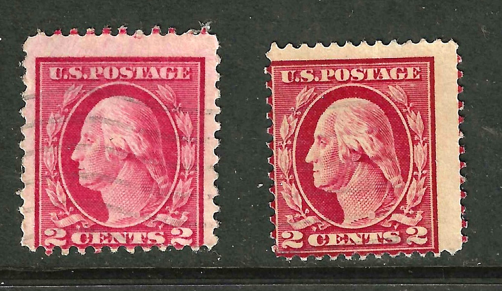 Misperf Errors Collection 1-2 Cent Washington Franklin 1910-1922 US 61B51