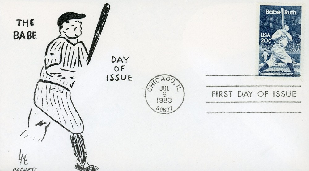 US 2046 FDC The Babe LMC Cachets