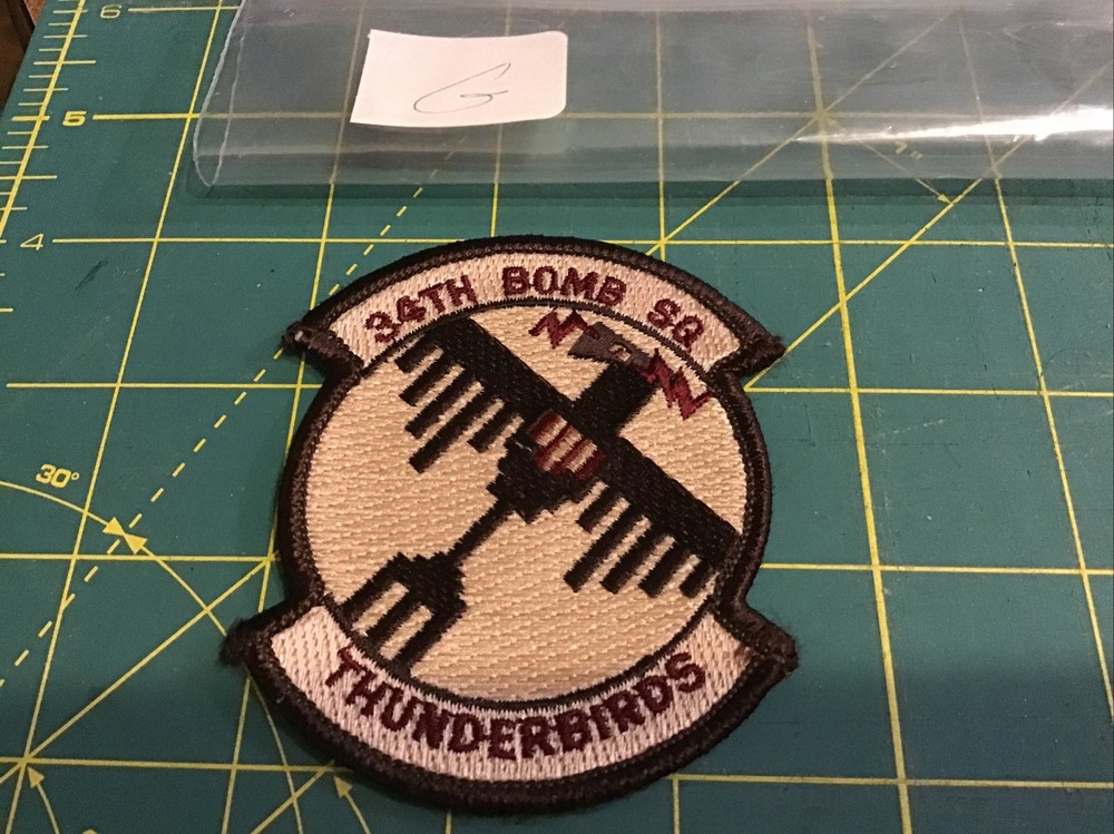 US Air Force 34th Bomb Squadron Subdued Patch
