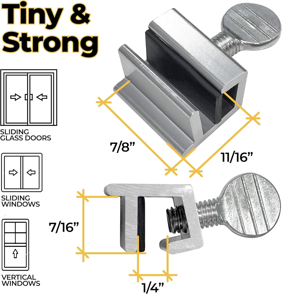 Window Locks, 10 Pack Window Locks for Vertical and Horizontal Windows, Sliding