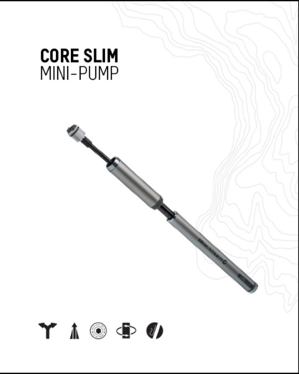 Blackburn Core Mini Pump with Mount- Presta Valve Only