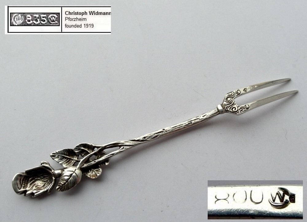 Serving Fork, Rose, Christoph Widmann, 800 Silver G314