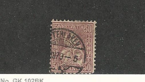 Switzerland, Postage Stamp, #59 Used,, 1867