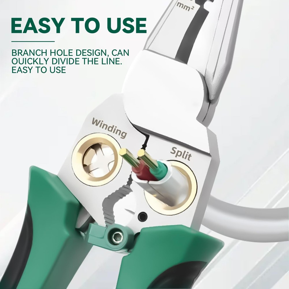 8 In 1 Wire Stripper With Voltage Tester, Multi-Function Electric Wire Stripp...