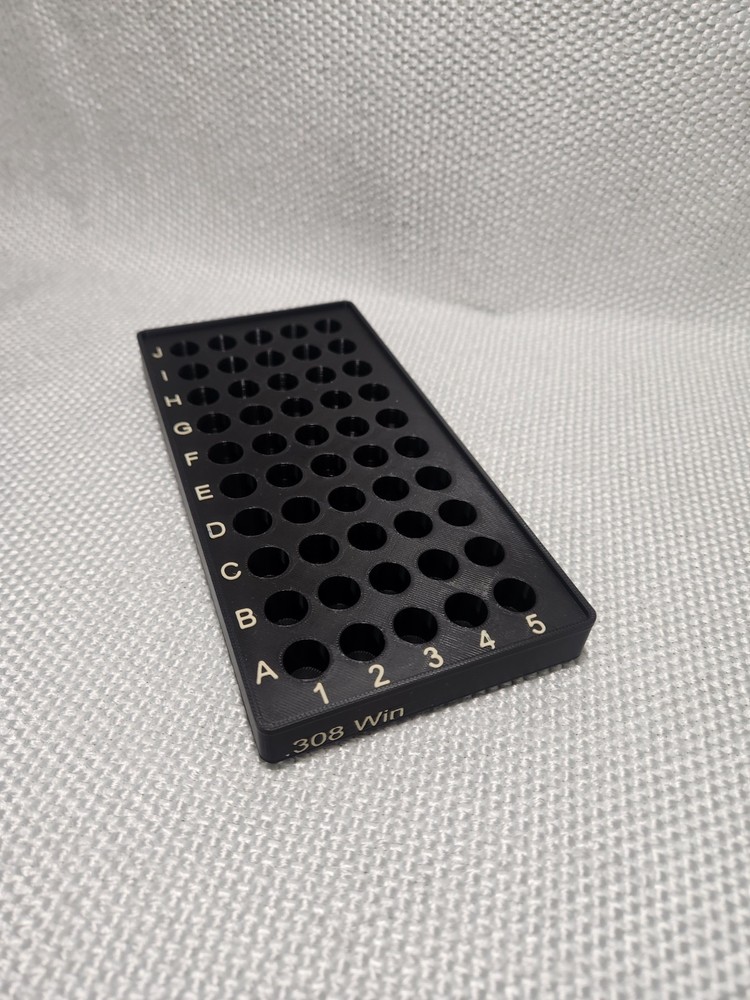 .308 Winchester 50rd reloading tray, Stackable, Different color options