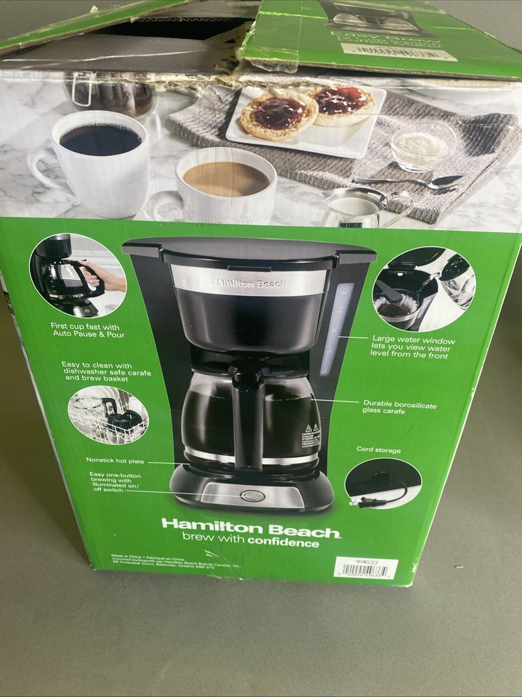 Hamilton Beach 12 Cup Programmable Coffee Maker - Black - 46290