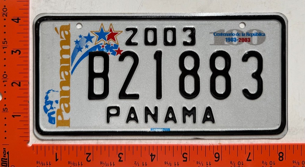 2003 Panama Bicycle License plate