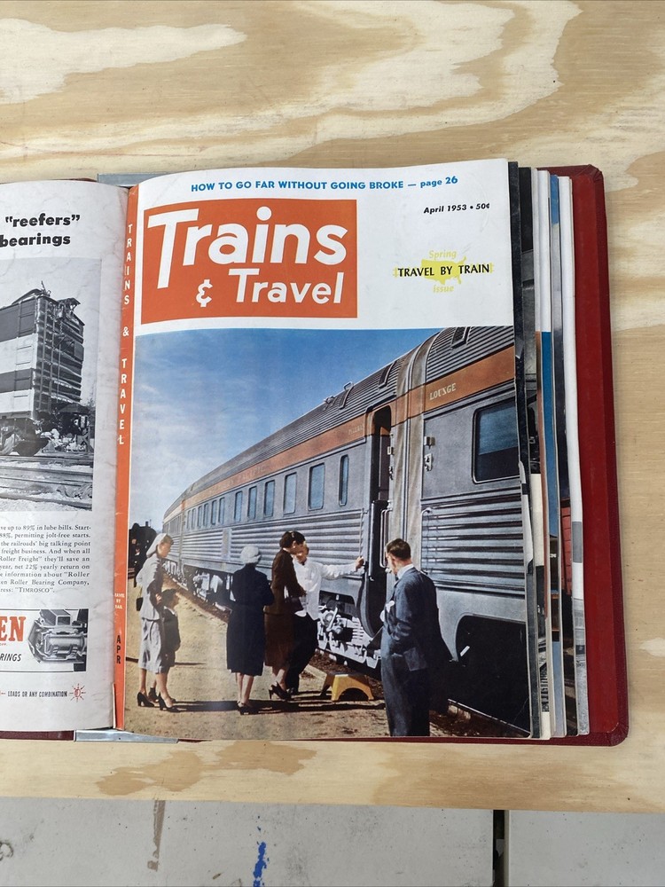 Trains Magazine 1953 Full Set Binded