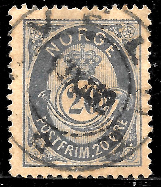 1886 NORWAY SC#44 USED VF