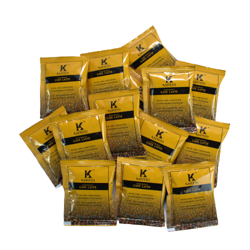 Caffe latte with ganoderma/reishi/vegan/Kaffeto Gourmet (80 Sachets)
