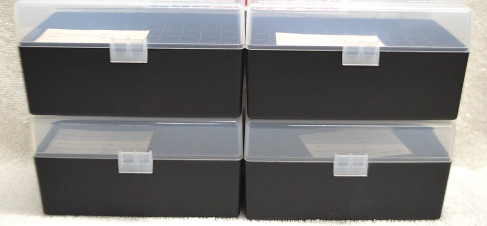 4 x AMMO BOXES CLEAR 50 Round 308 / 243 / More- Berry's Plastic Container