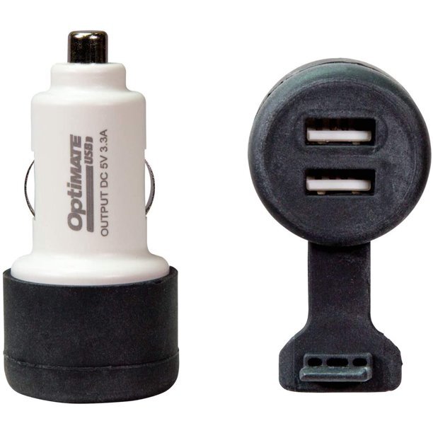 Tecmate Optimate Universal USB Cigarette Lighter USB Fast Charger Port Plug