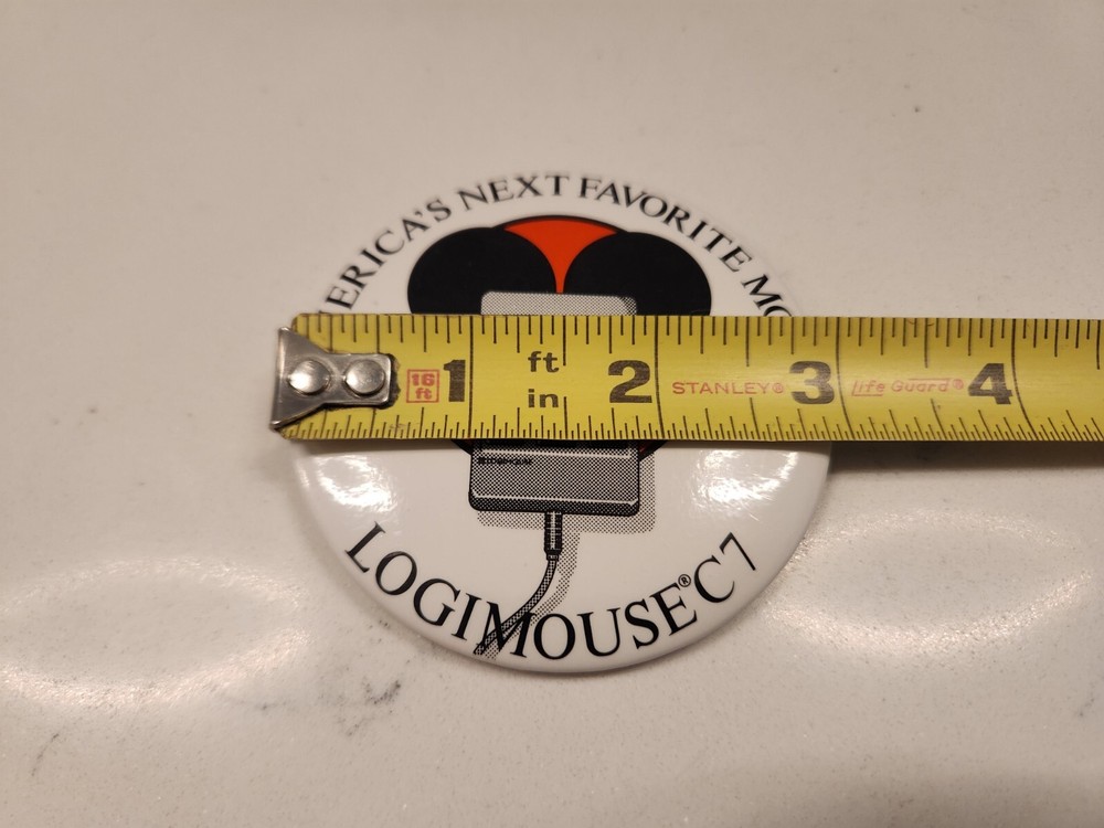 Vintage Disney Spoof Computer Button LOGIMOUSE C7 America’s Next Favorite Mouse