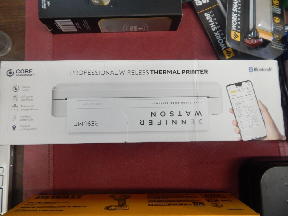 Core Innovation Professional Wireless Thermal Printer Bluetooth CTP100LG