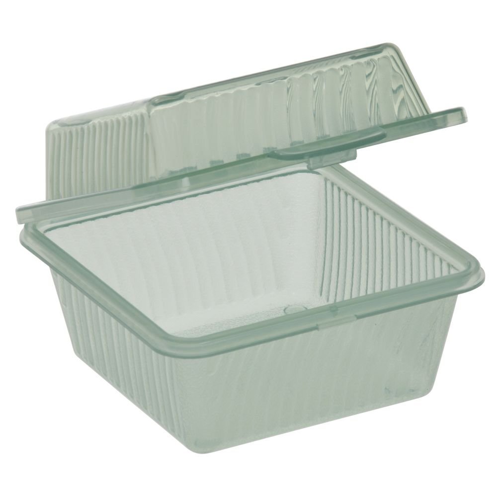 G.E.T. 1 Compartment Jade Polypropylene Eco-Takeout Container - 4 3/4"L x 4