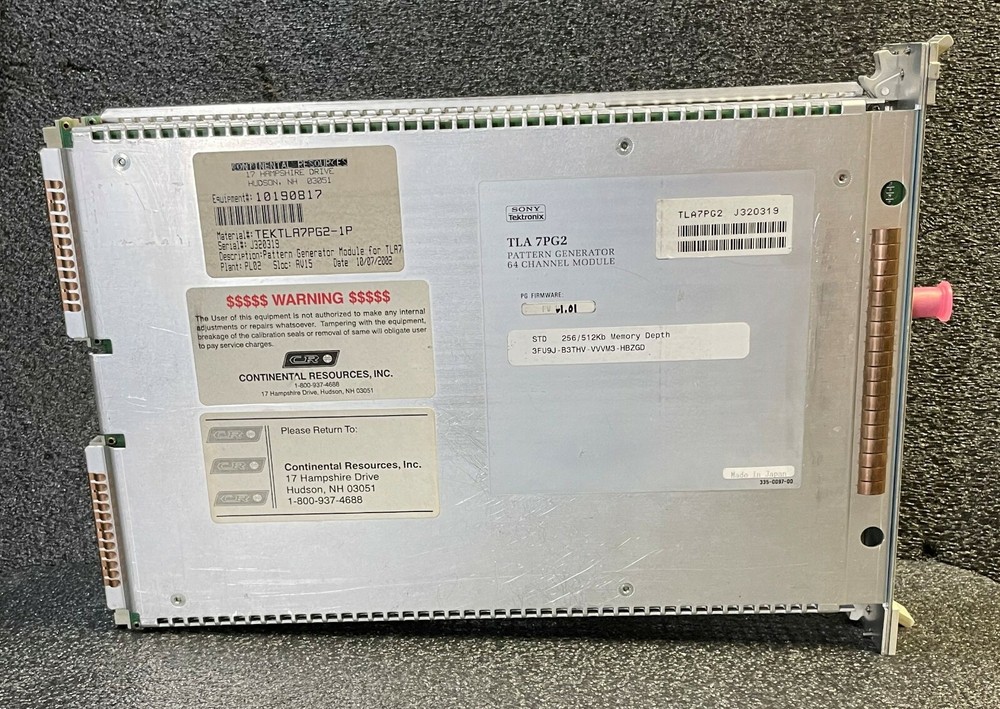 TEKTRONIX TLA7PG2 Pattern Generator Module