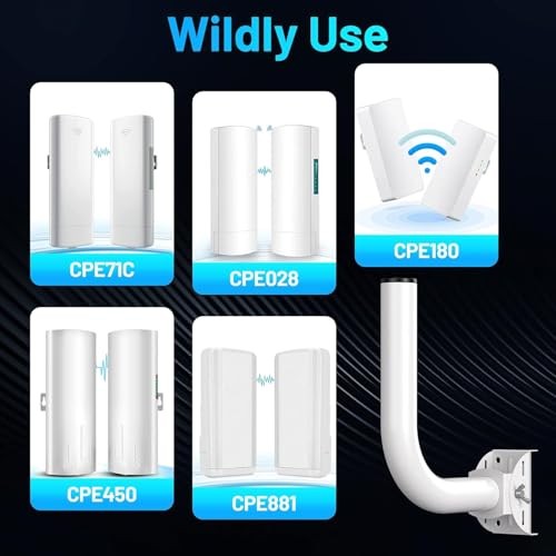 Universal Wireless Bridge Bracket Mount Pole and Wall-Mounted for 1 Pack