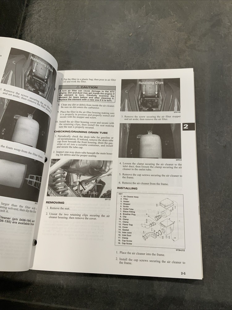 2004 ATV Service Manual -DVX 400