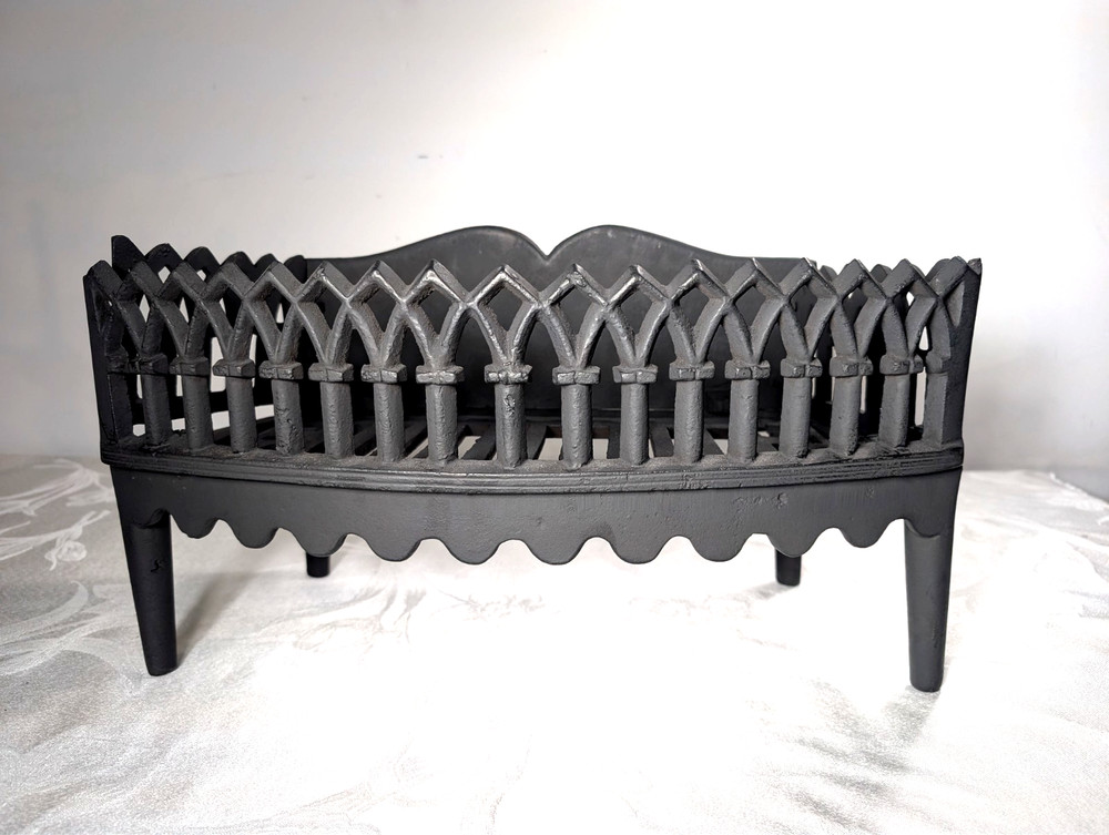 Coal Grate Fire Basket Victorian Antique Cast Iron Clean