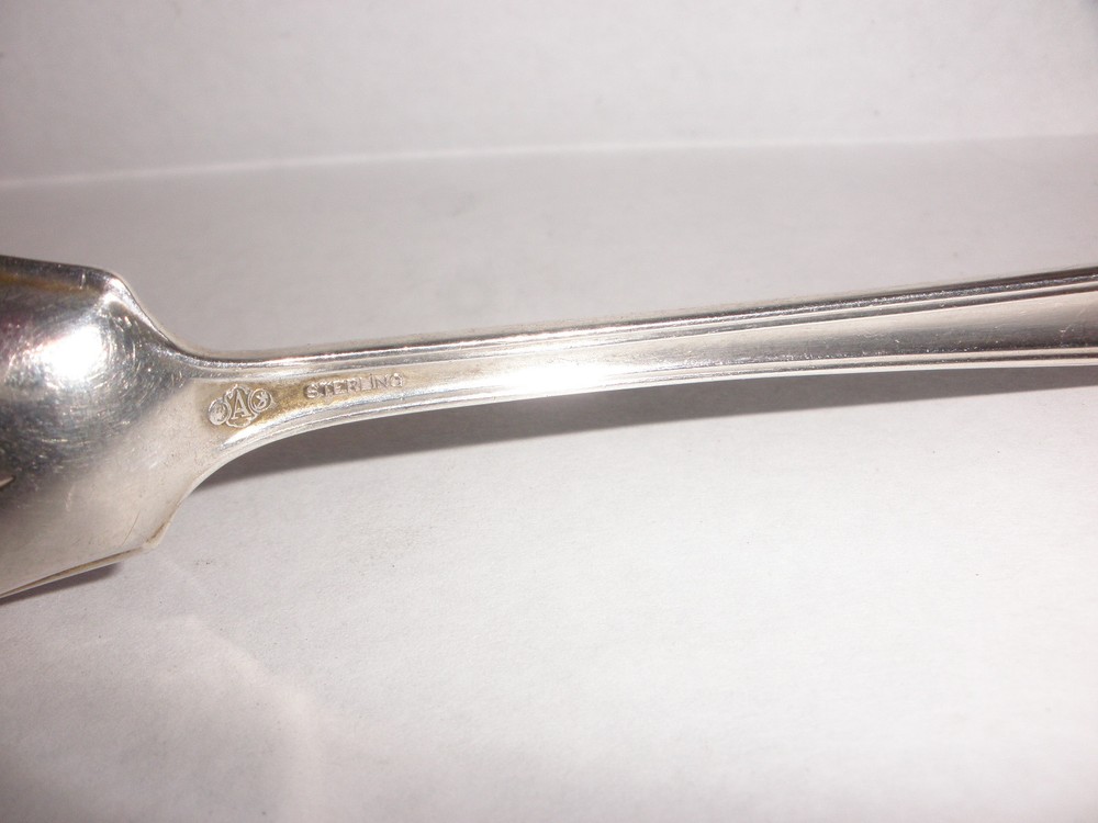 vintage Alvin Cellini Sterling silver pierced spoon 6"