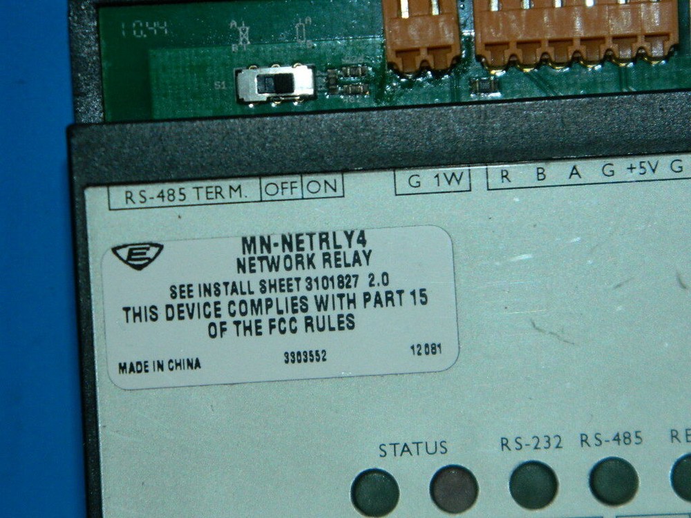 EDWARDS MN-NETRLY4 ETHERNET CONTROLLABLE MULTI I/O MODULE FIRE ALARM