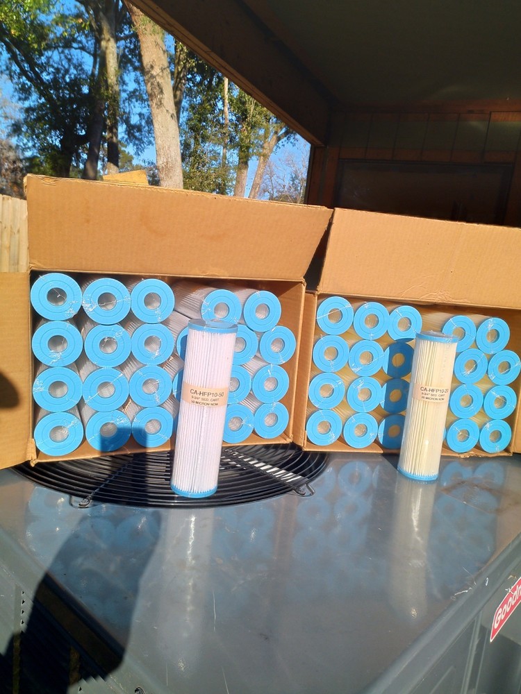 10"x2.5" Whole House System Pleated Sediment Water Filter . 50 Micron