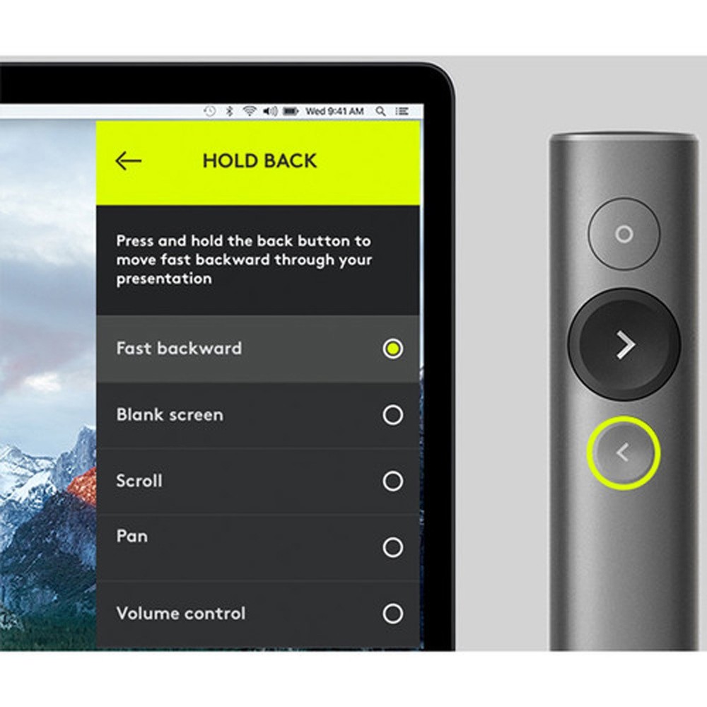 Logitech Spotlight Presentation Remote, Gold