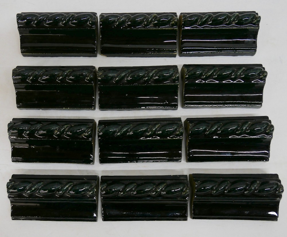Antique Rope Tile Molding Black