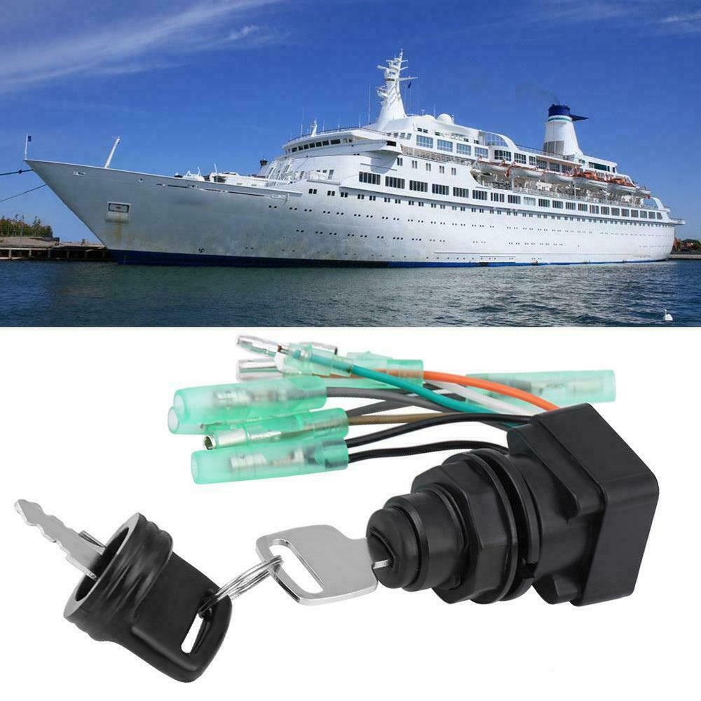 37110-92E01 Outboard Ignition Switch + 2 Keys Assembly Replacement Fit Suzuki