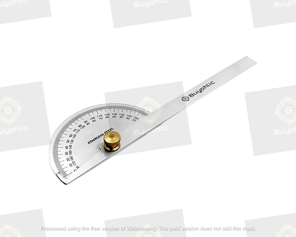 Stainless Steel Protractor 0-180 degrees Machine Tools Degree Protractor