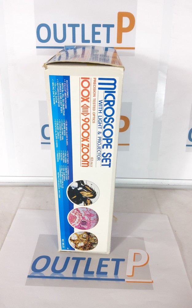 Vintage Microscope Set 63 Pieces 100x-900x Zoom