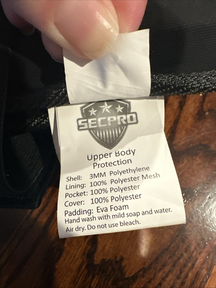 Brand New SecPro Riot Upper Body Protection & Shoulder Protector Medium/Large