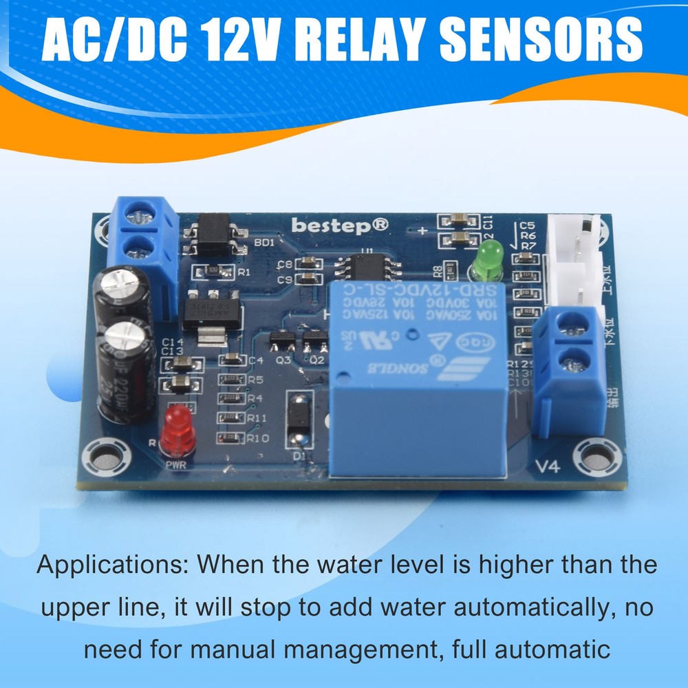 HCW-M203 Full Automatic Water Level Controller Pump Module 12V Relay2688