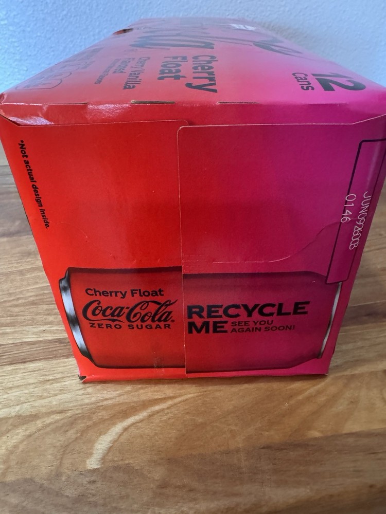Coca-Cola ZERO CHERRY FLOAT 12 Pack 12oz Cans USA 10/2026 fridge pack NEW