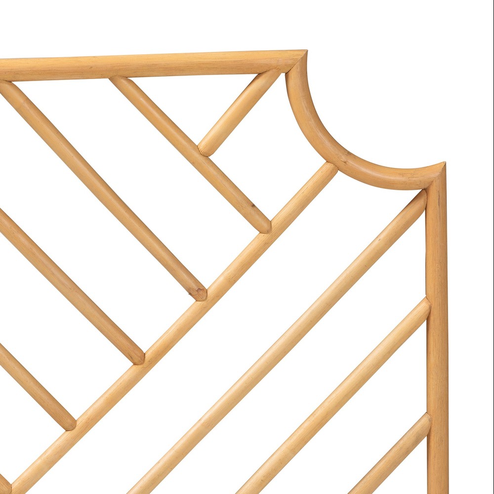 Headboard,Constructed from Natural RattanWall-mountable design,Openwork frame