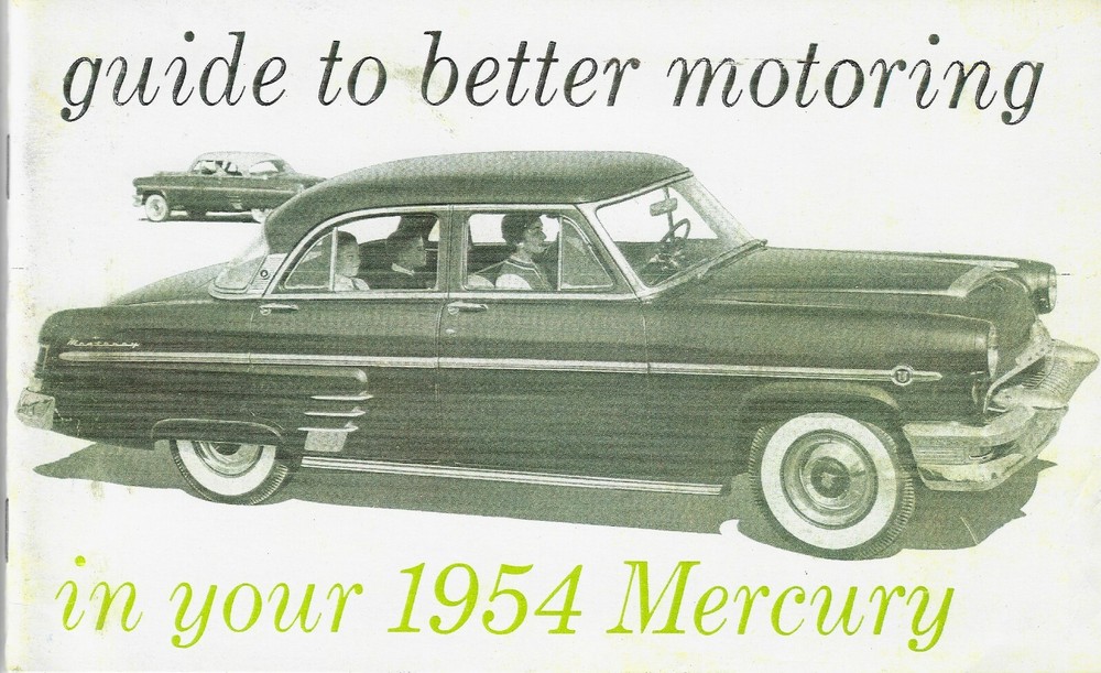 1954 Mercury Owners Manual Repro New