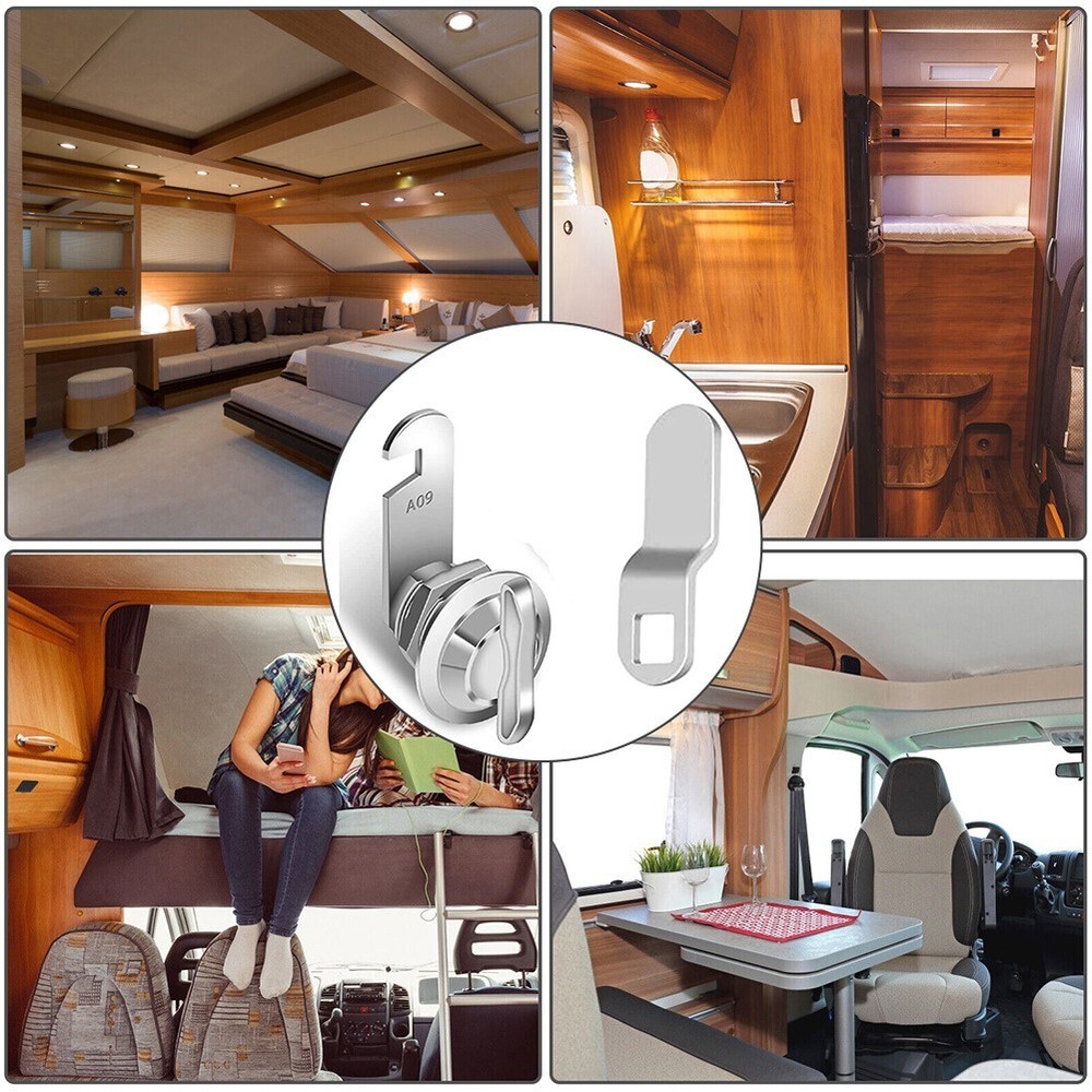 Premium Quality Thumb Turn Cam Lock for RV Compartment Doors Nonlocking