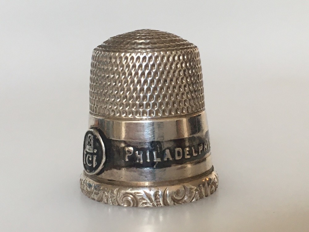 Silver SIMMONS TCI Convention 1984 Philadelphia Thimble