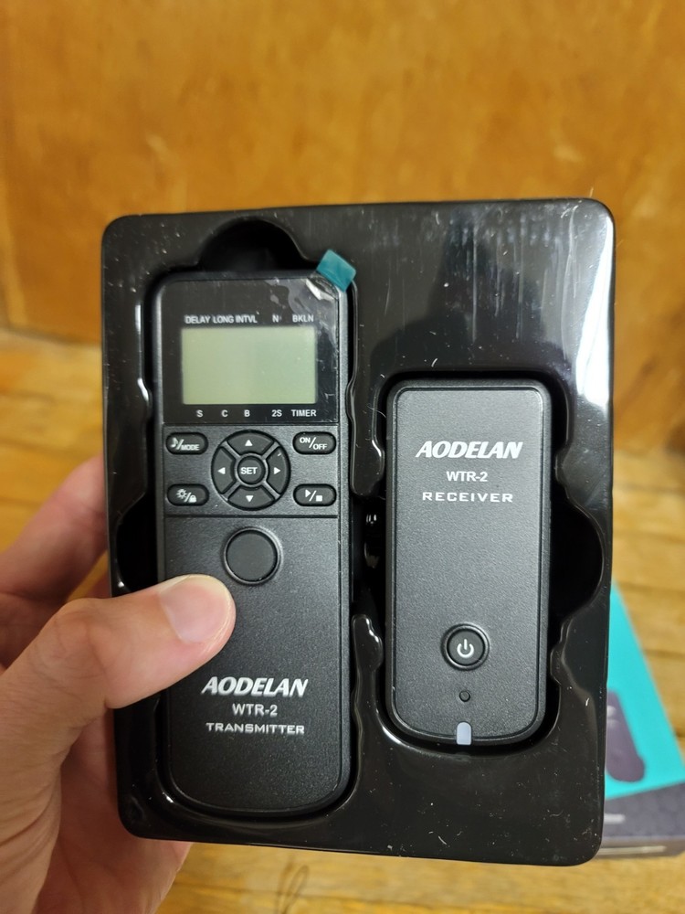 AODELAN WTR-2 Wireless Camera Shutter Release Timer Remote Control Complete